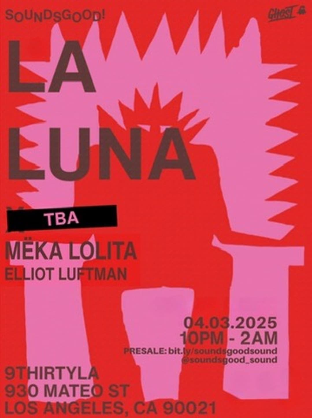 LA LUNA. SOUNDS GOOD! PRODUCTION event image