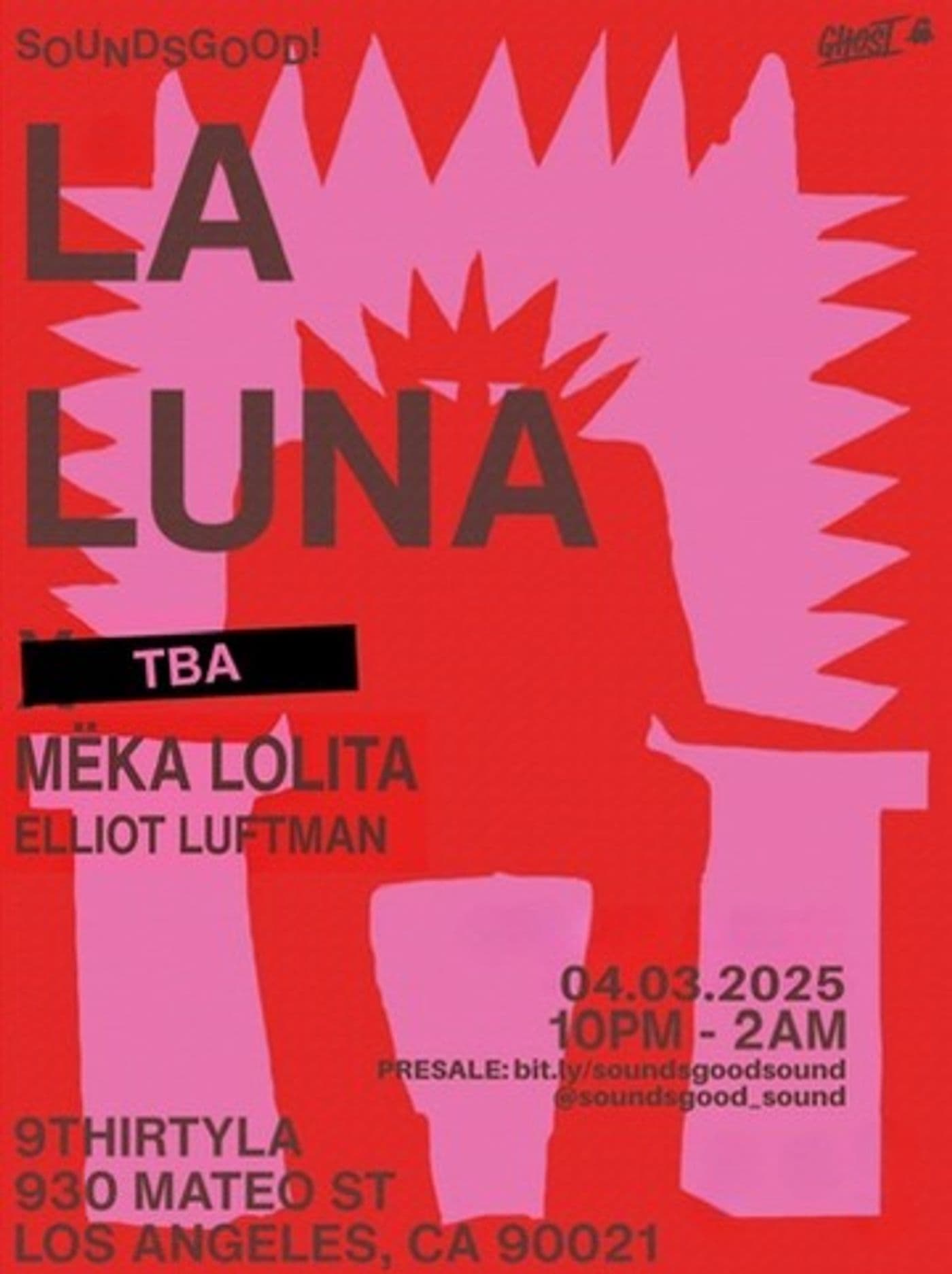 LA LUNA. SOUNDS GOOD! PRODUCTION event image