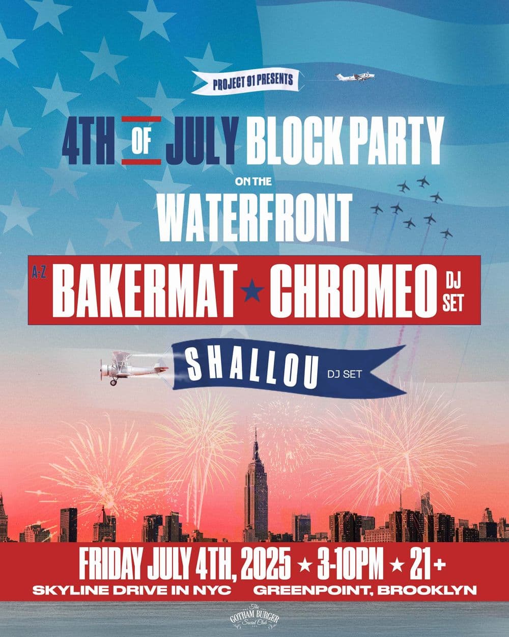 4th of July Block Party ft. Bakermat, Chromeo, & Shallou event image