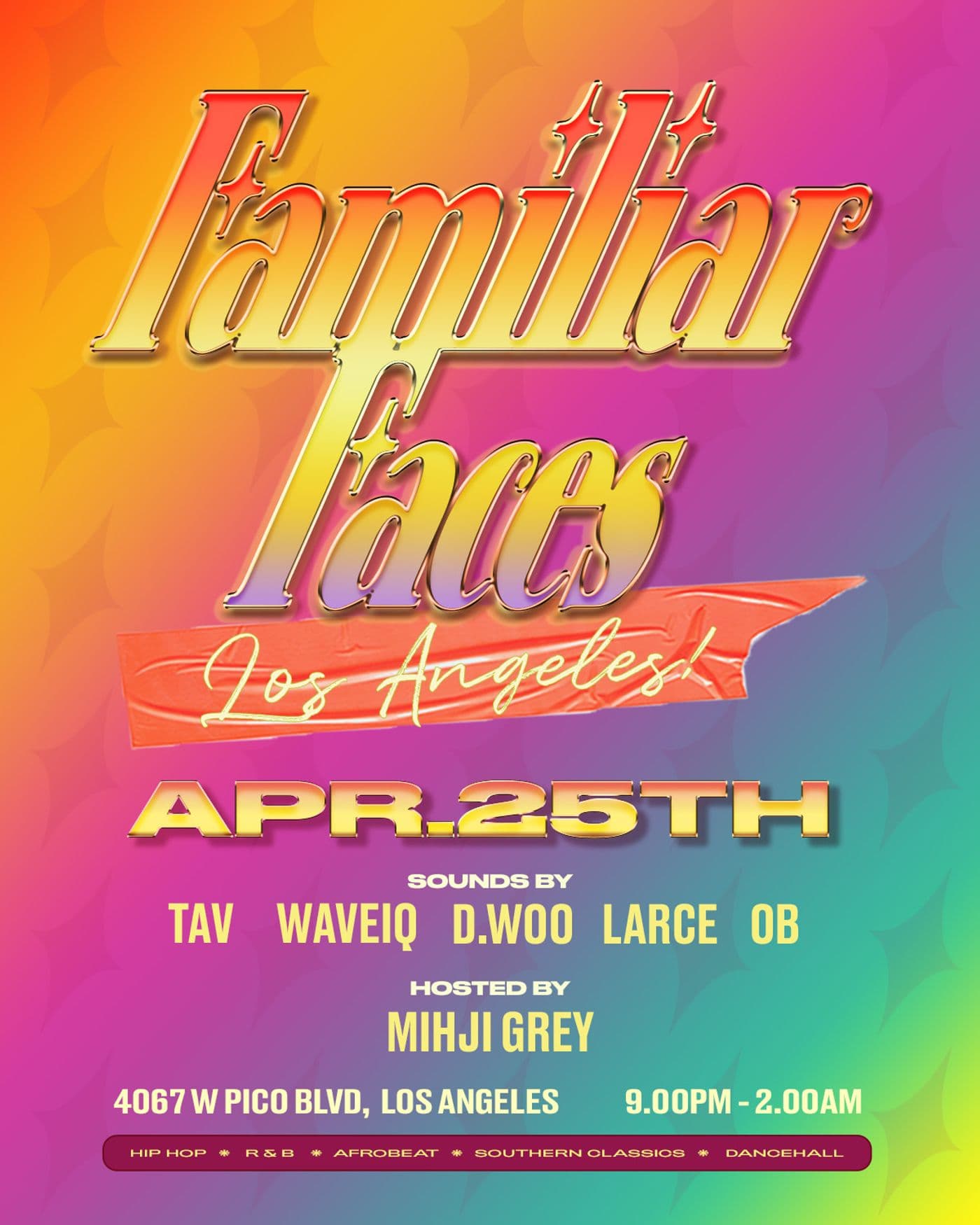Familiar Faces event image
