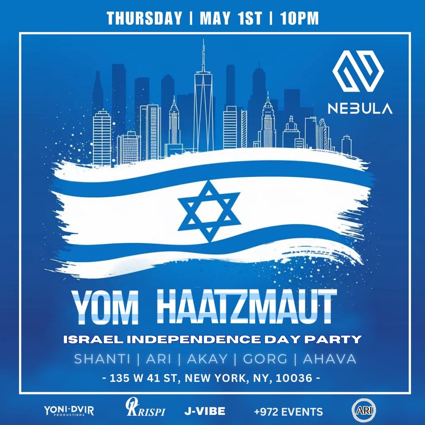 Yom Haatzmaut / יום העצמאות at Nebula event image