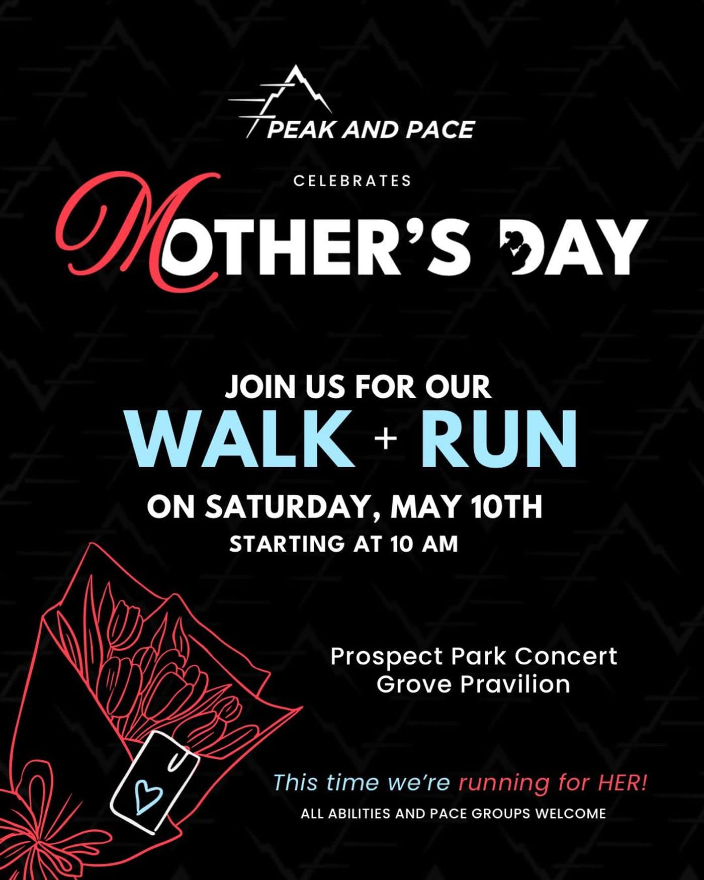 Peak And Pace - Mother’s Day Walk | Run + Social! event image