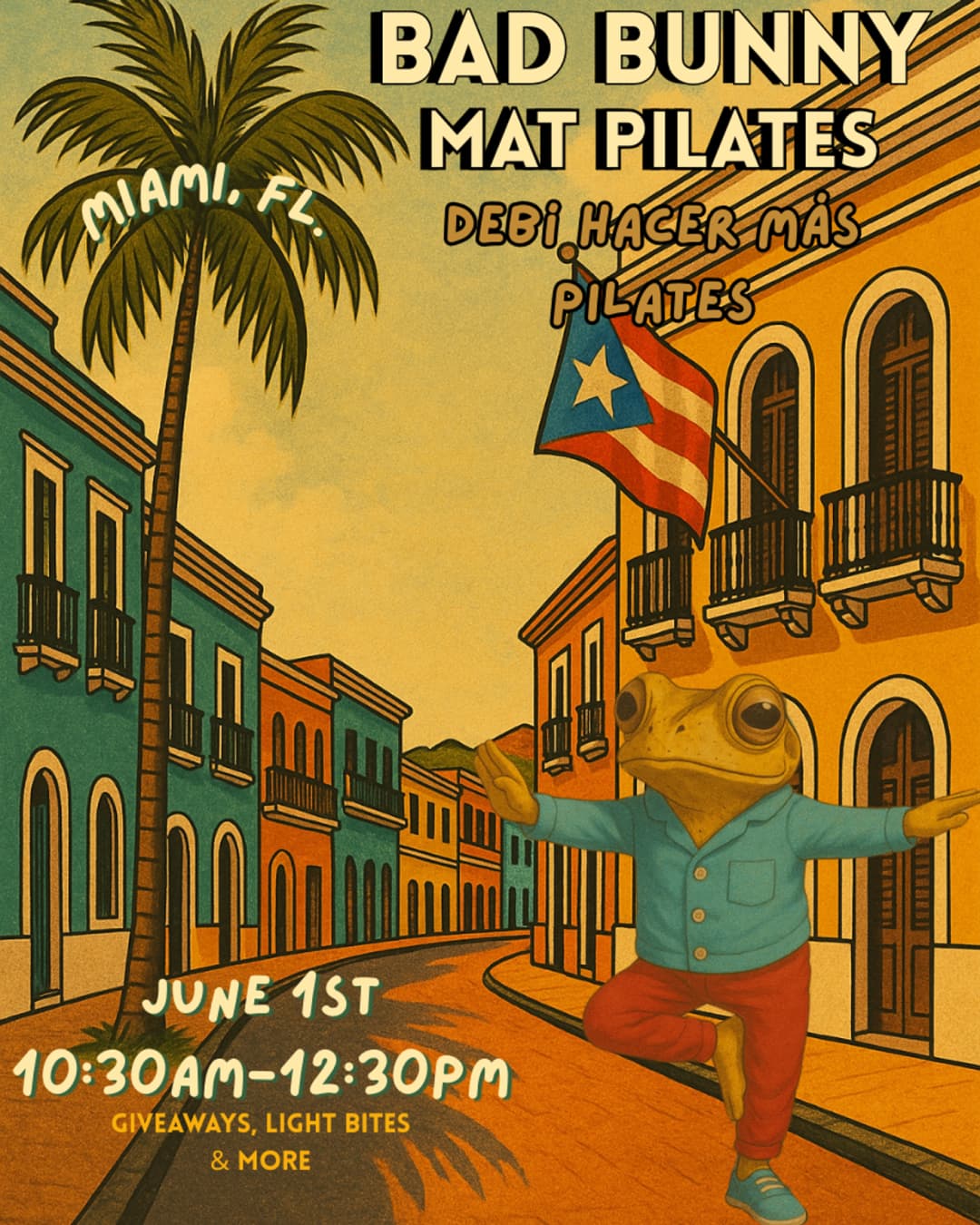 Bad Bunny Themed Mat Pilates event image