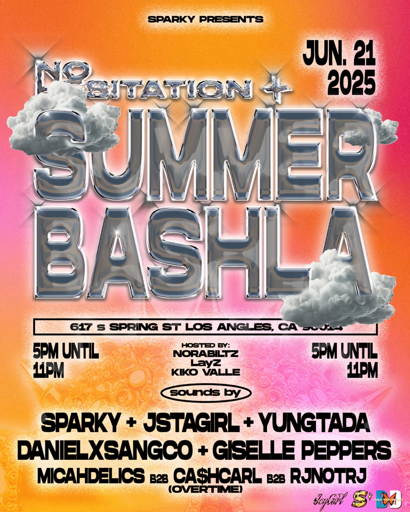 SPARKY x NO HESITATION PRESENTS: SUMMER BASH LA event image
