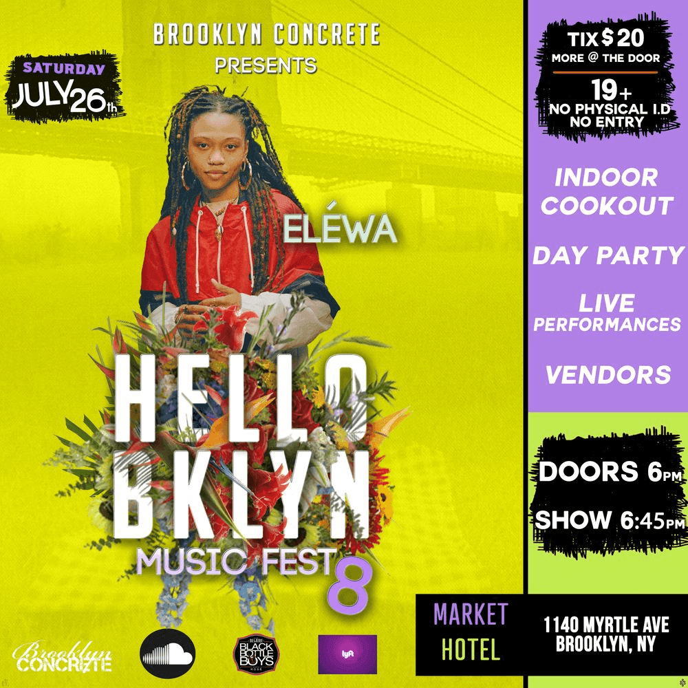 Eléwa Live at Hello BKLYN Music Fest 8 event image