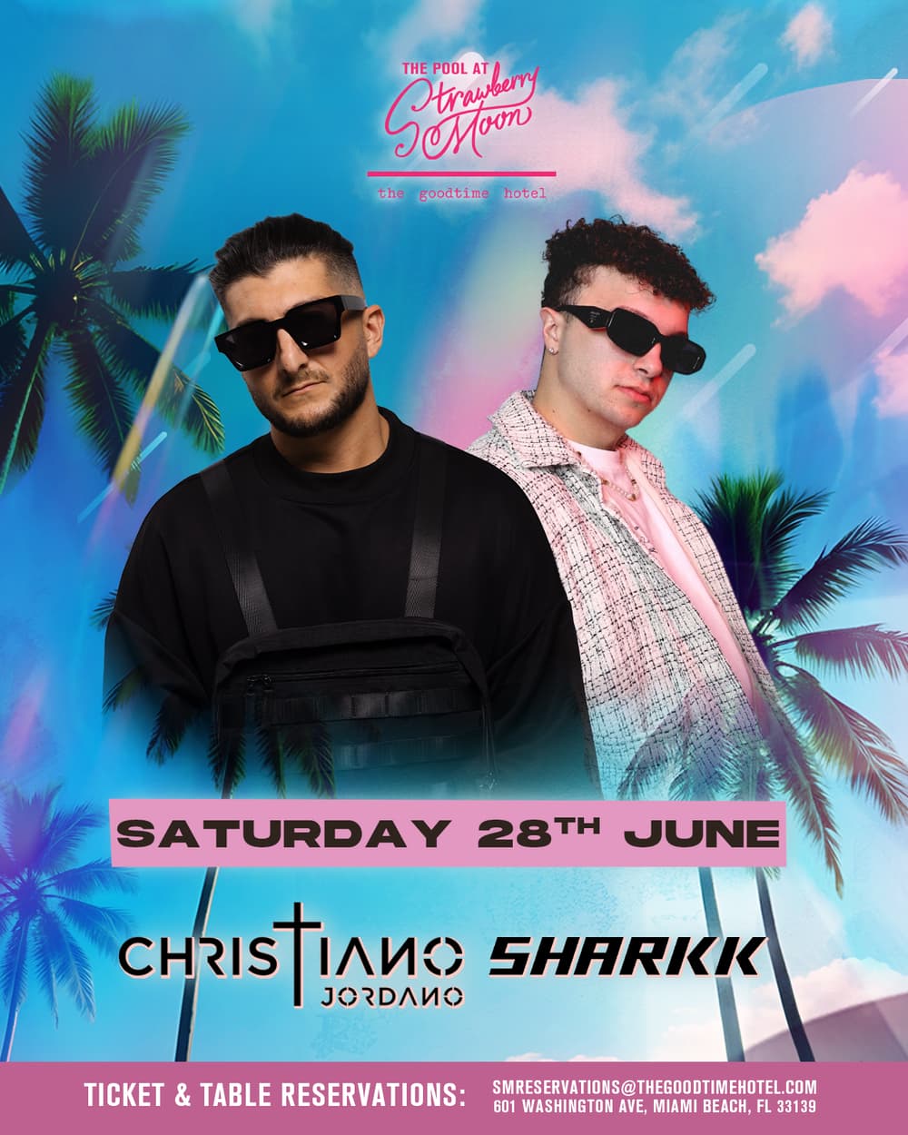 Christiano Jordano x Sharkk @ Strawberry Moon Pool event image