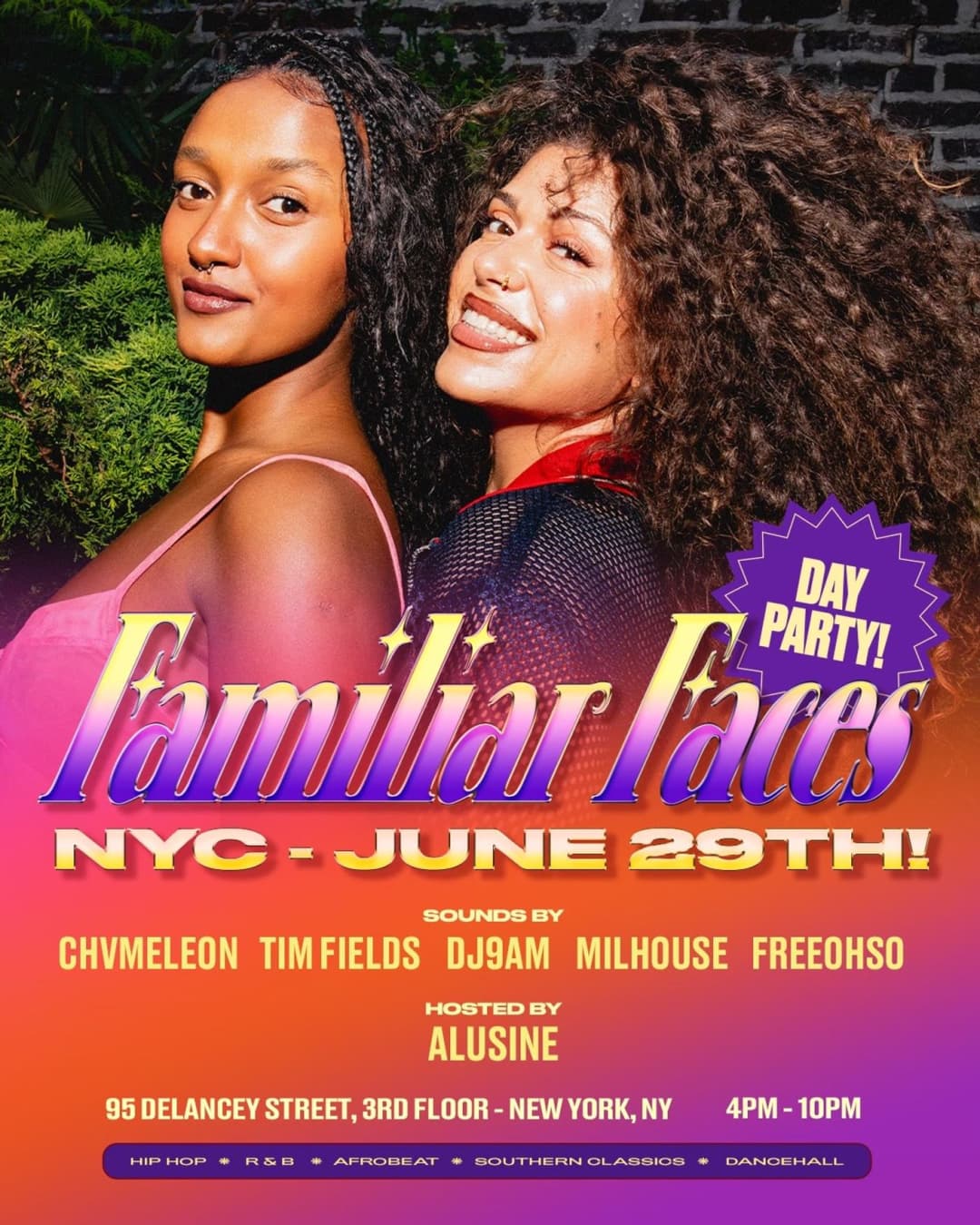 Familiar Faces Day Party: NYC event image