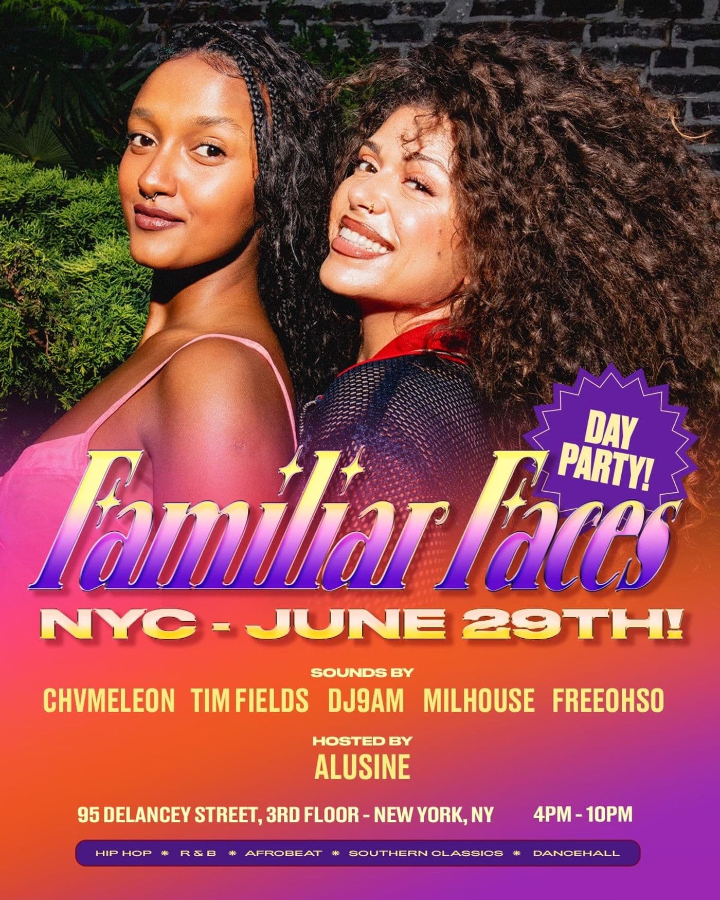 Familiar Faces Day Party: NYC event image