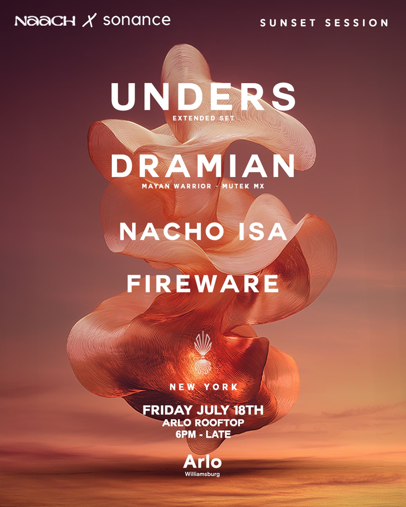 NAACH X Sonance: Unders (Extended Set), Dramian, Nacho Isa, Fireware event image
