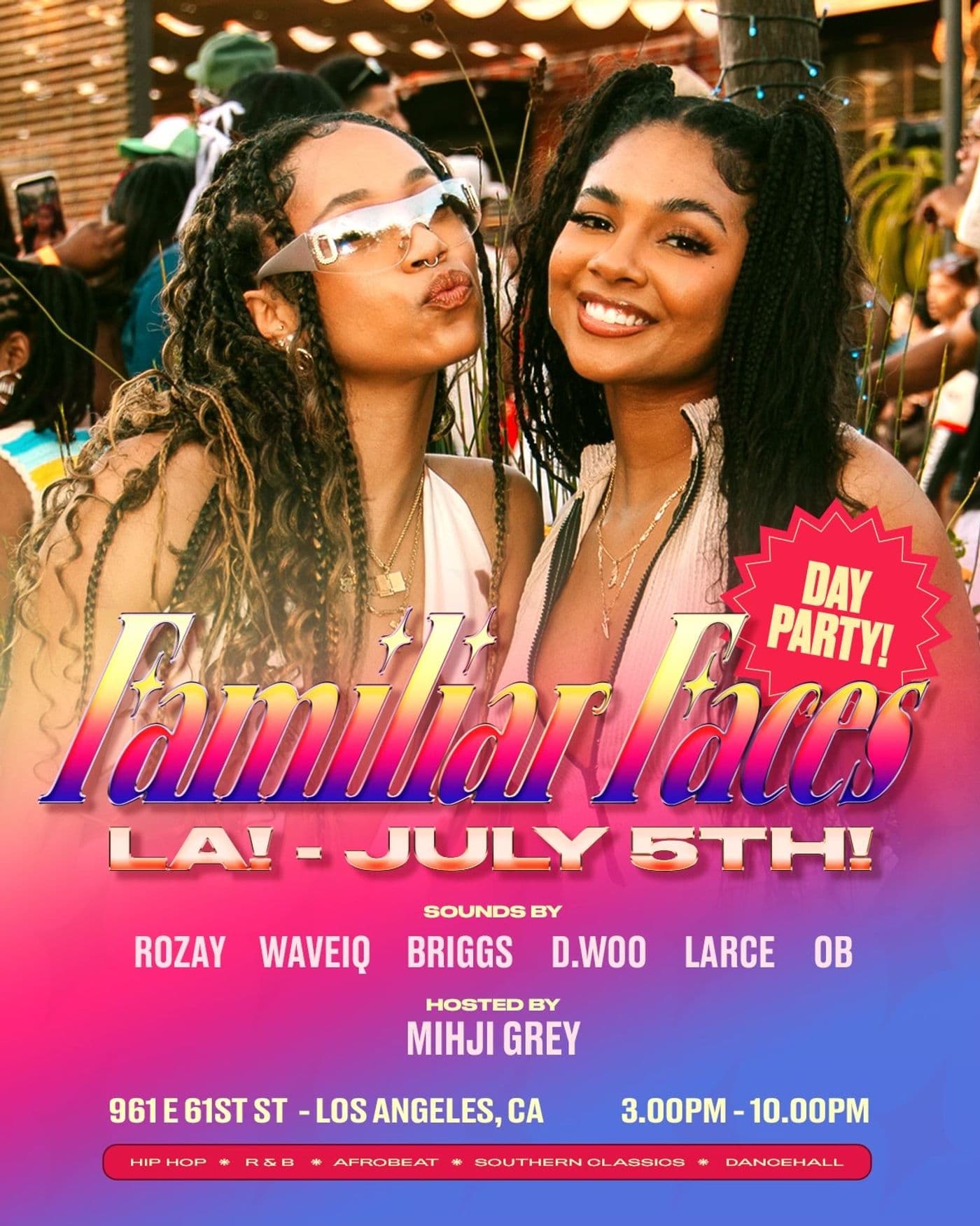 Familiar Faces Day Party: LA event image
