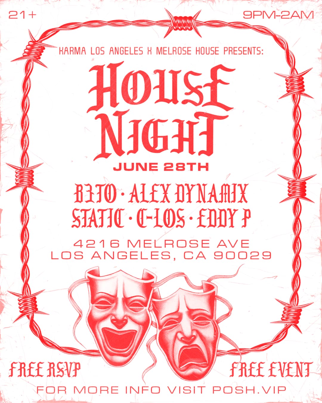 KARMA LOS ANGELES : HOUSE NIGHT (FREE EVENT) event image