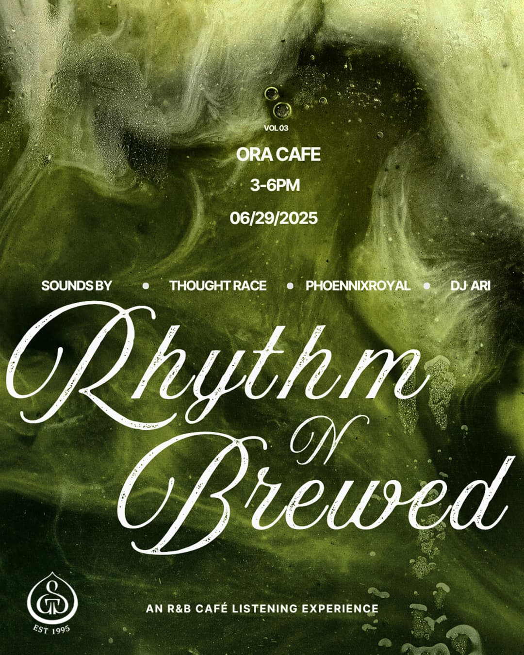 Rhythm & Brewed - R&B Cafe Experience event image