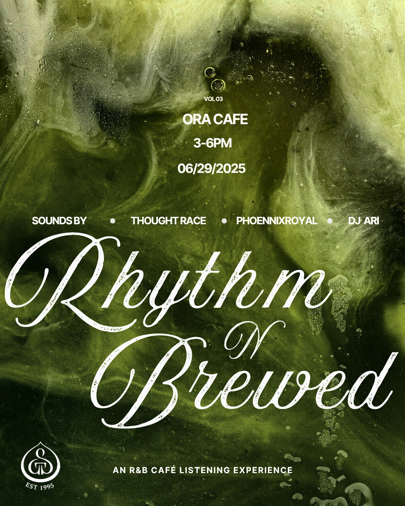 Rhythm & Brewed - R&B Cafe Experience event image