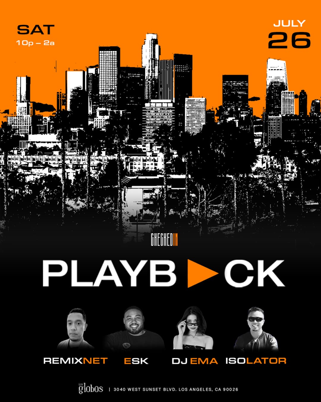 PLAYBACK Los Globos event image