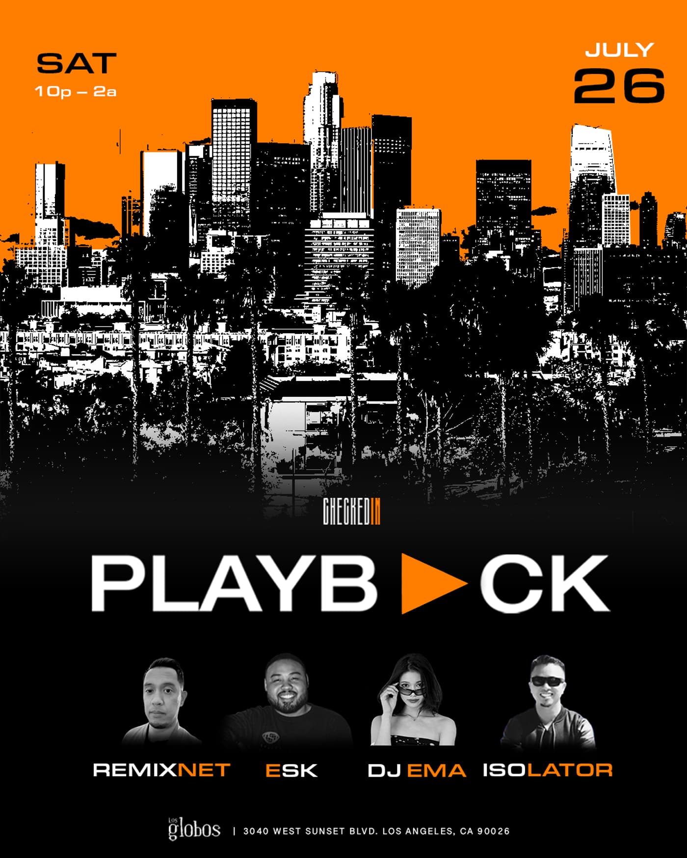 PLAYBACK Los Globos event image