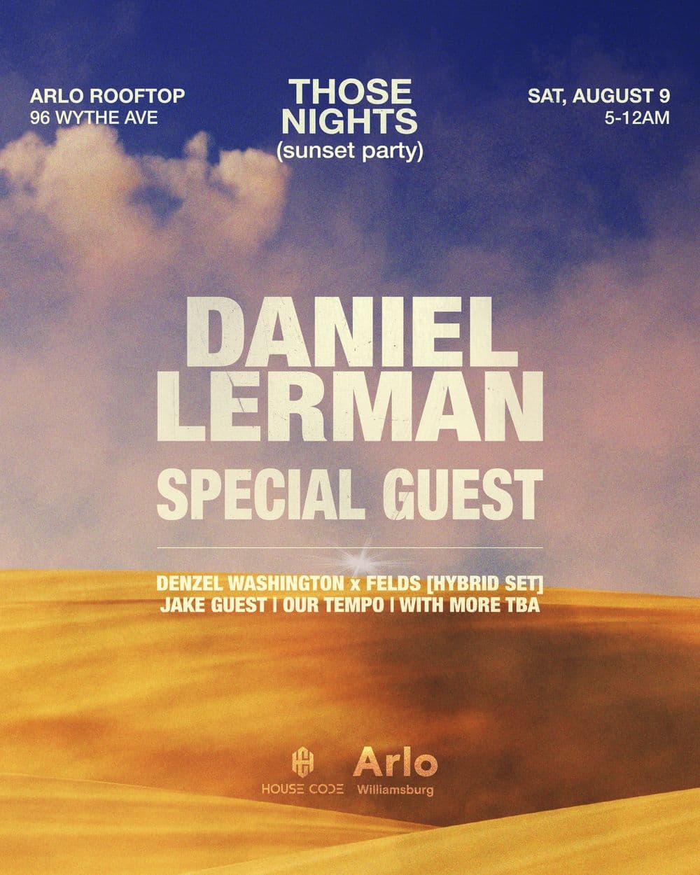 THOSE NIGHTS At Arlo Williamsburg Rooftop event image
