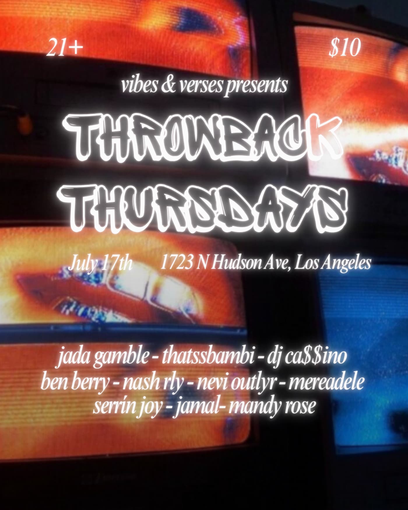 Throwback Thursdays presented Vibes & Verses event image