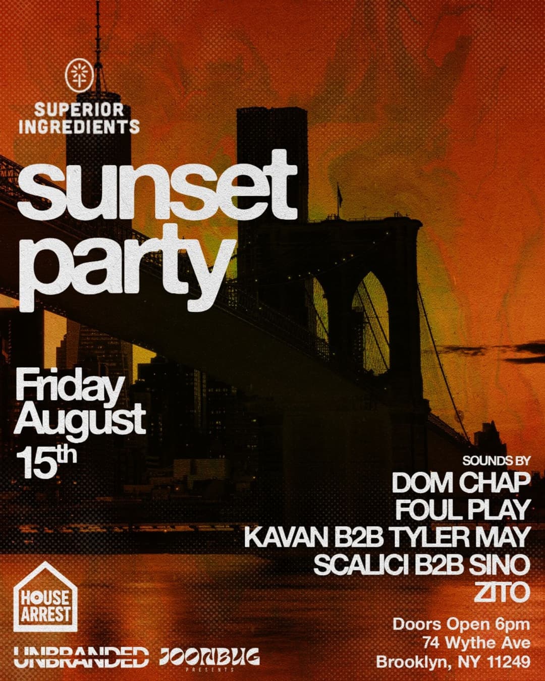 Sunset Party @ Superior Ingredients event image