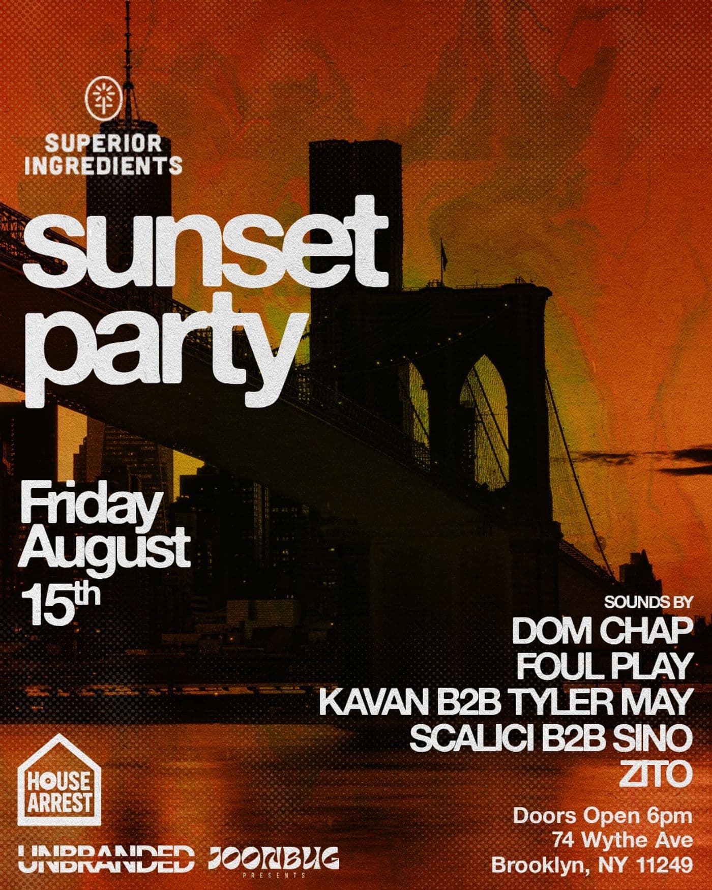 Sunset Party @ Superior Ingredients event image