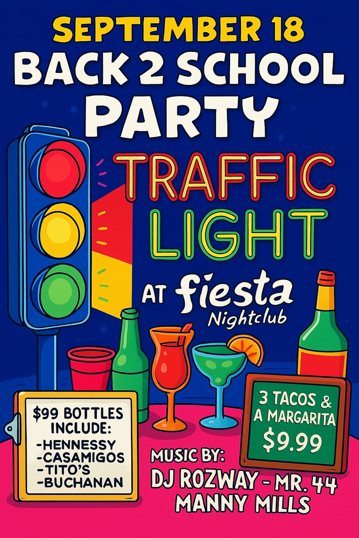 BACK 2 SCHOOL TRAFFIC LIGHT PARTY 9/18 🚦 event image