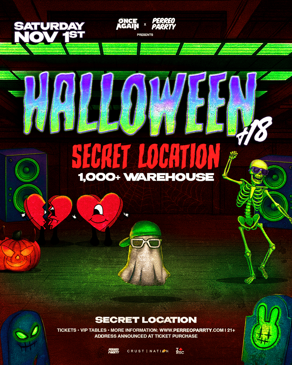 Halloween Secret Warehouse Party - Brooklyn (18+) event image