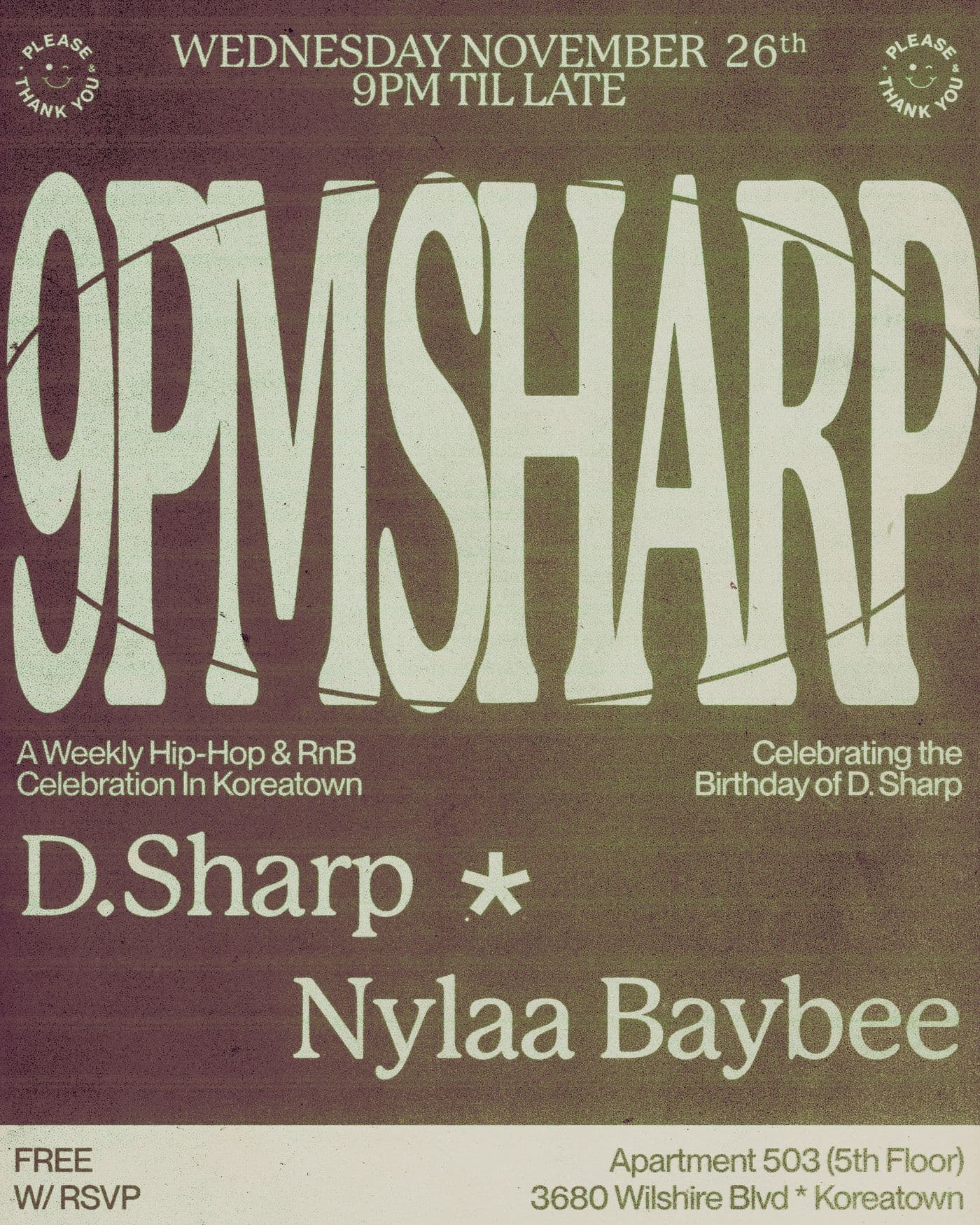 9PM SHARP event image