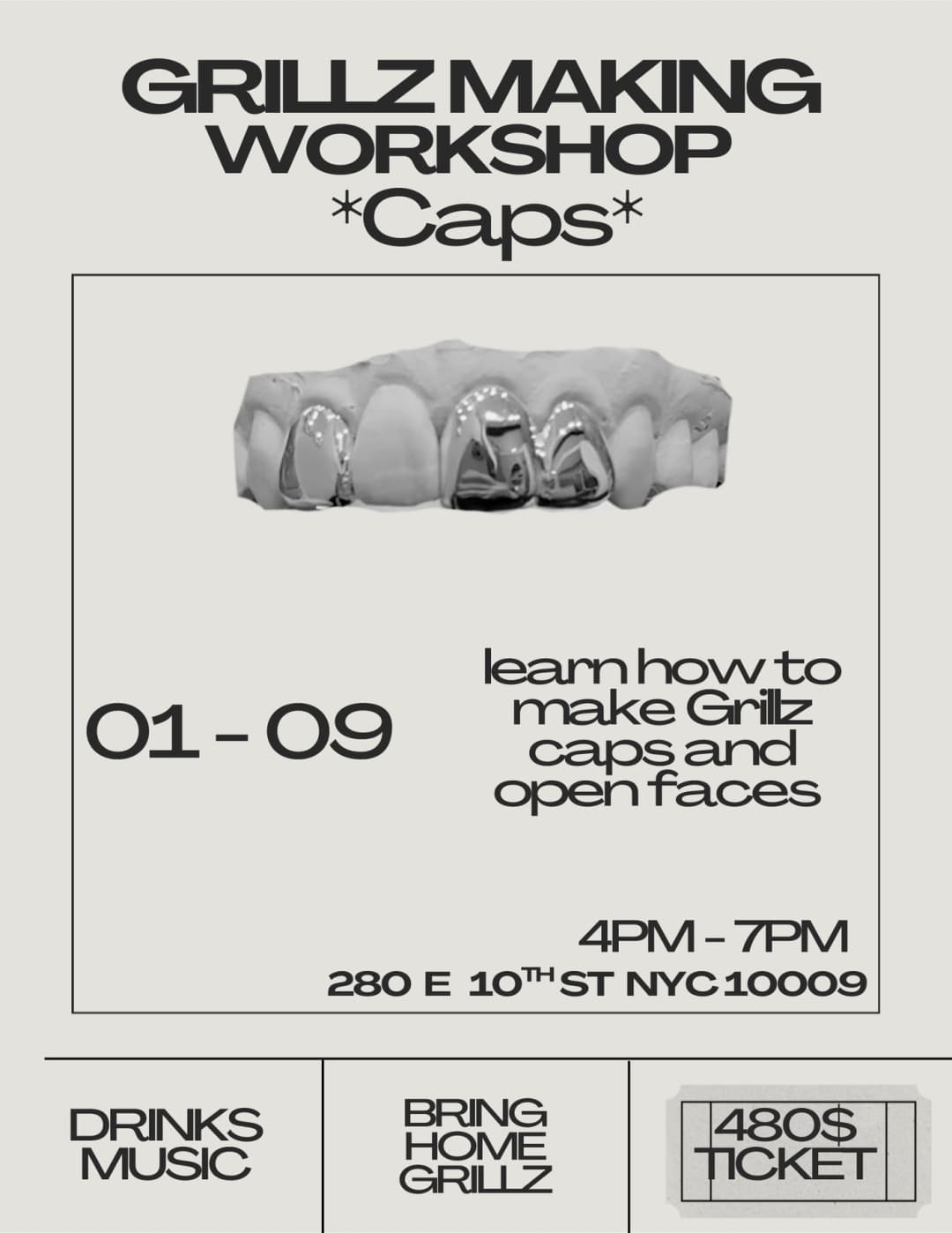 Grillz making Workshop 01-09 event image