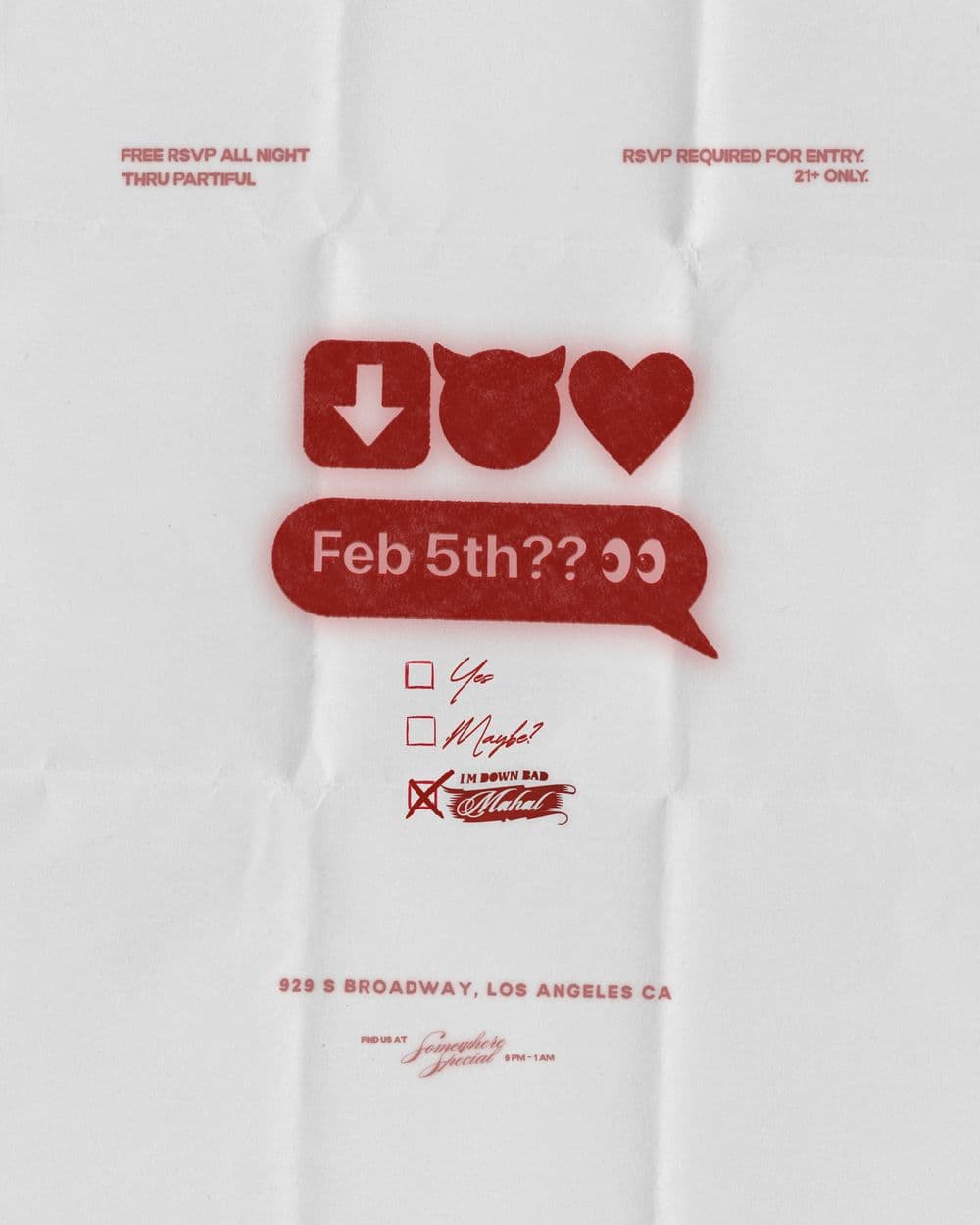 “I’m Down Bad, Mahal” ft. THURSTON event image