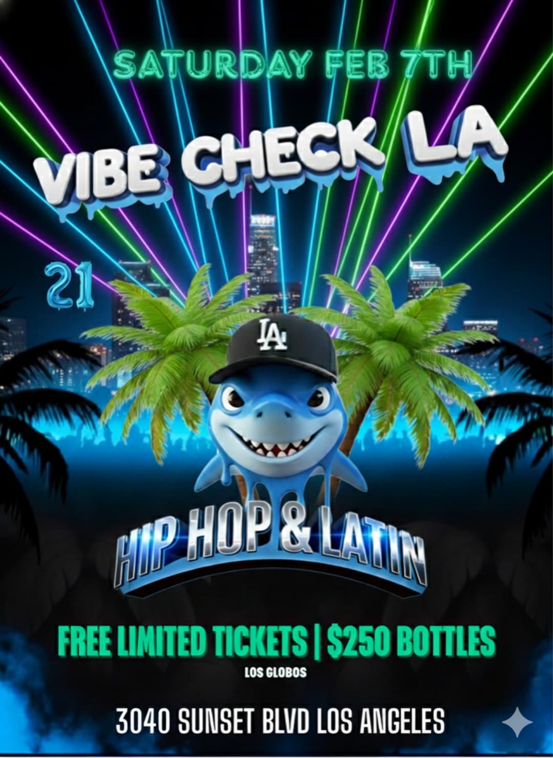 21+ SATURDAY VIBE CHECK LA FREE WITH RSVP event image