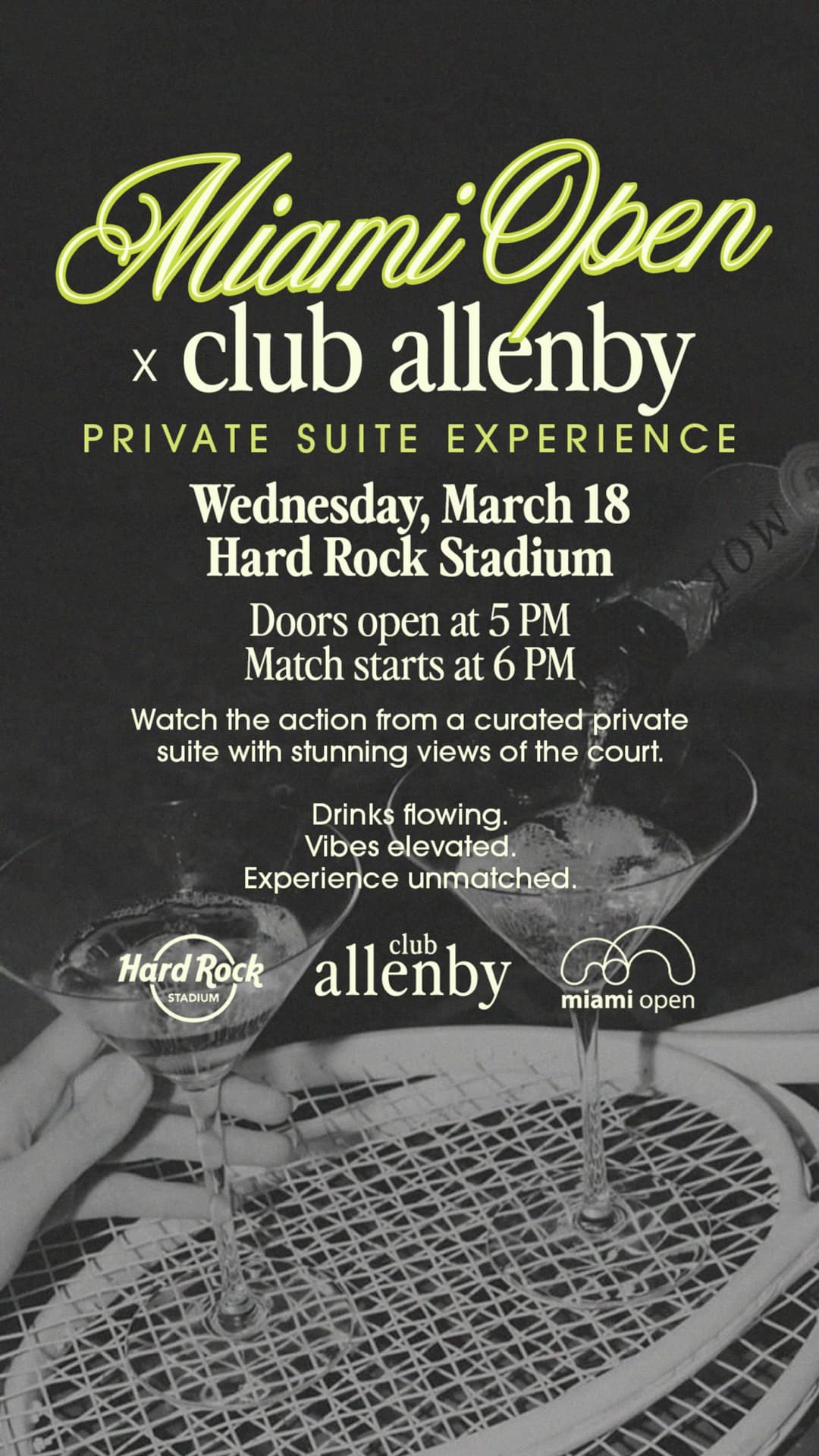 Miami Open x Club Allenby Suite Experience event image