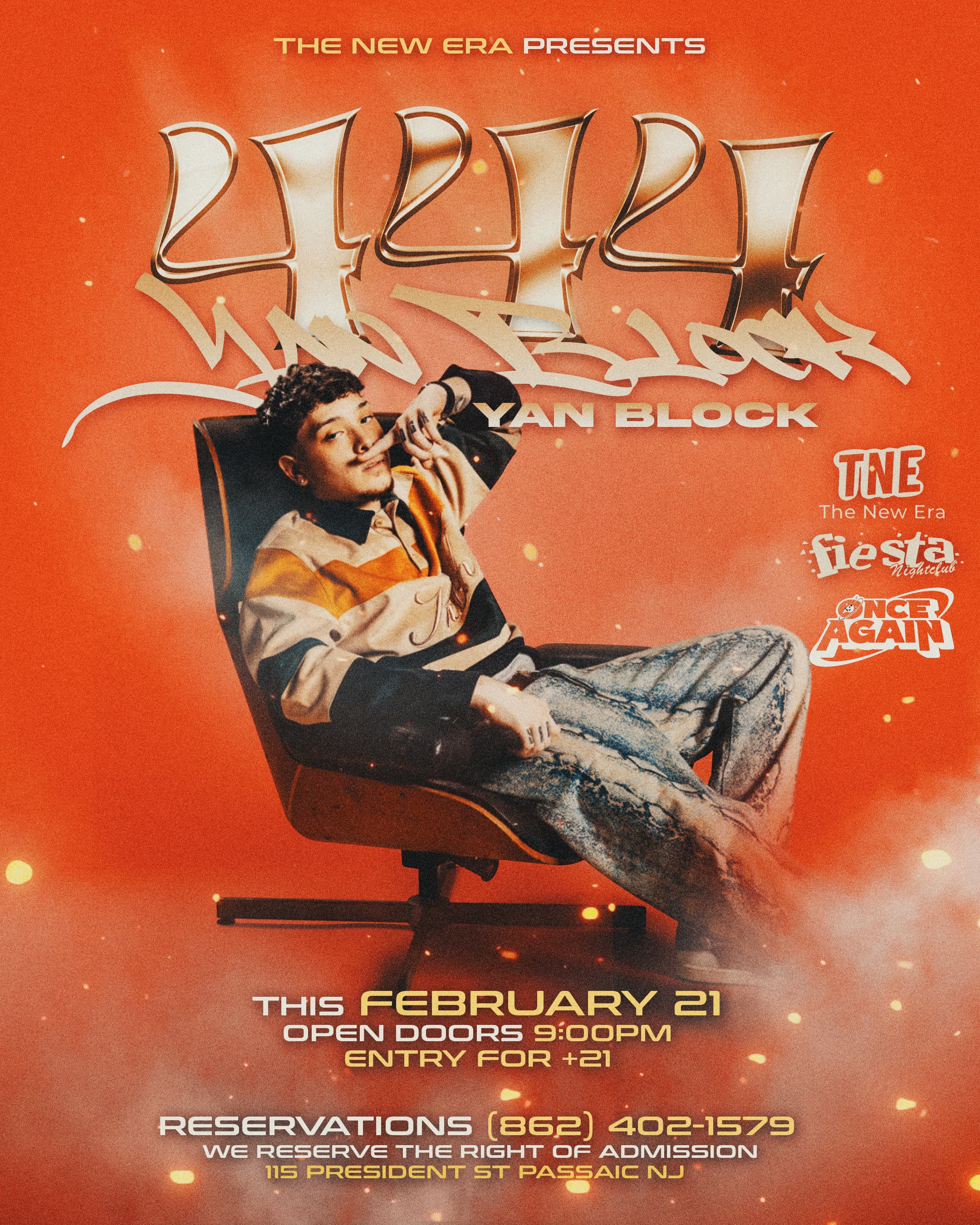 YAN BLOCK - "444 PARRTY " Live Performance in New Jersey event image