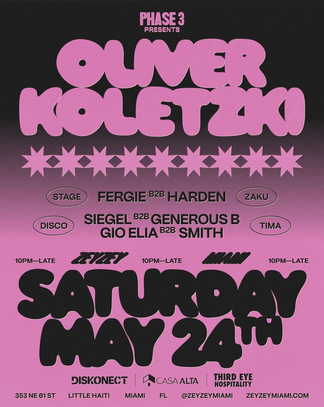 Oliver Koletzki @ Zey Zey Miami - May 24th event image