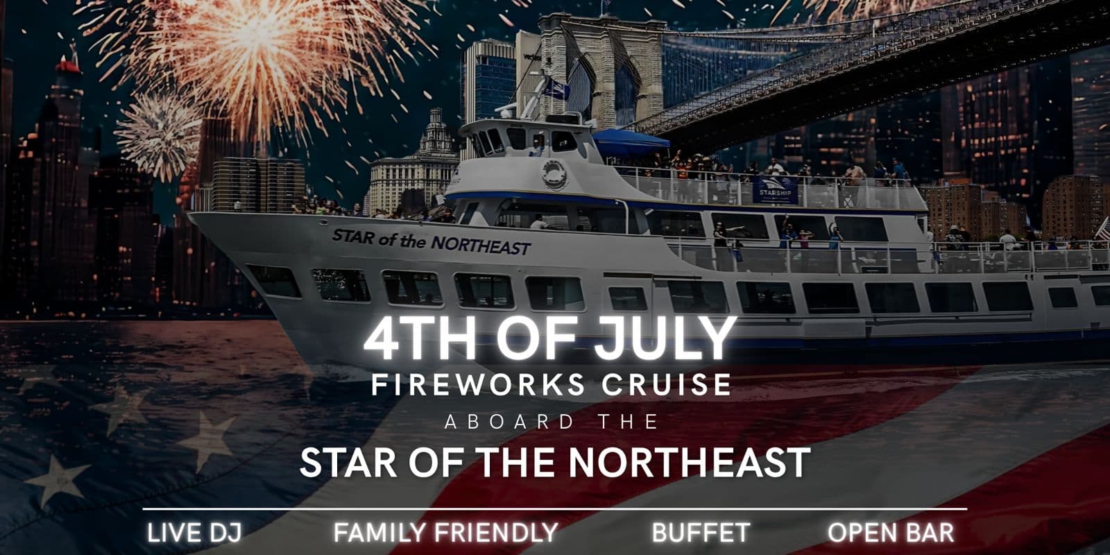 July 4th Ultimate Fireworks Boat Party event image