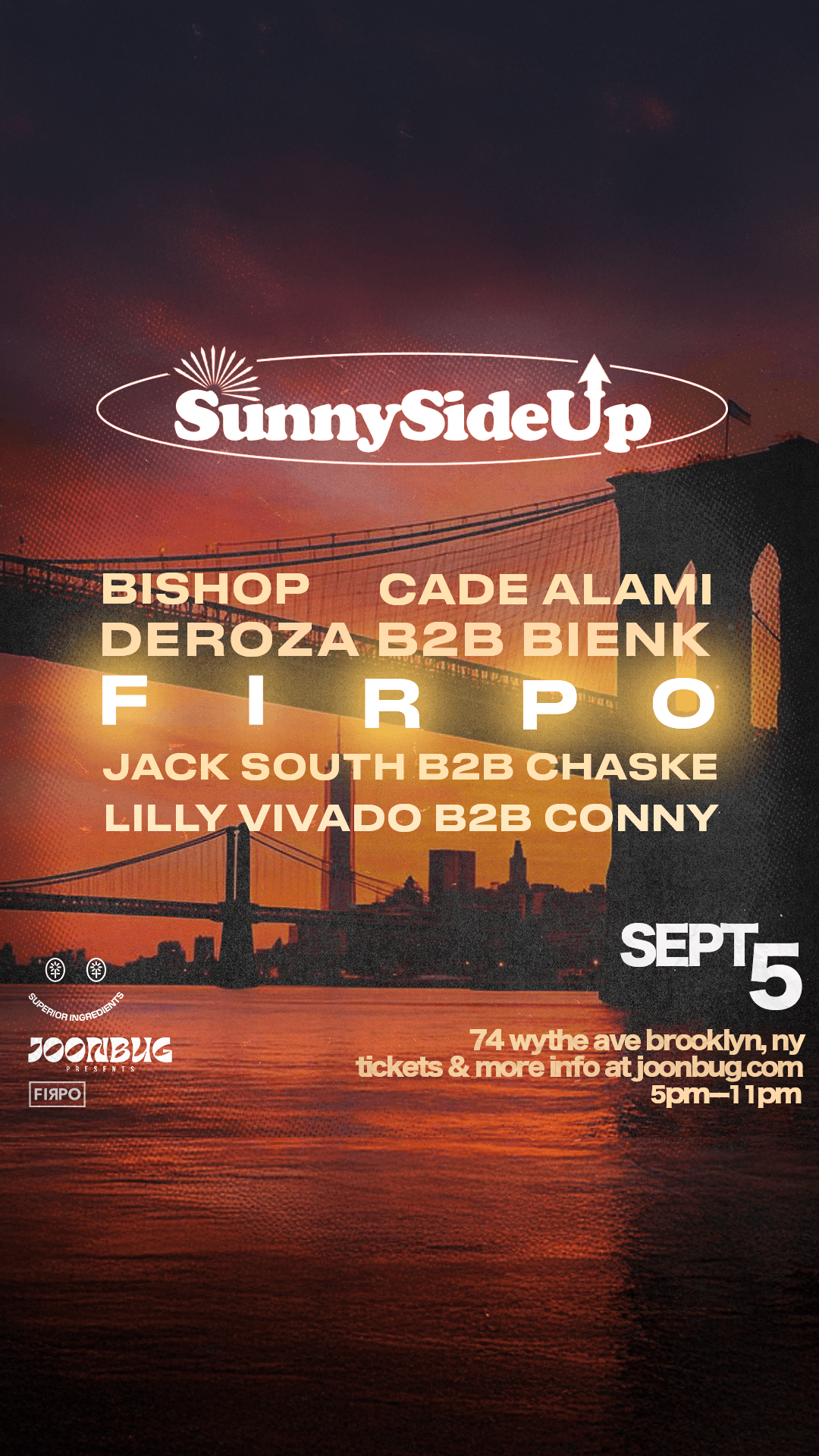 Superior Ingredients Rooftop Party DJ FIRPO & FRIENDS event image
