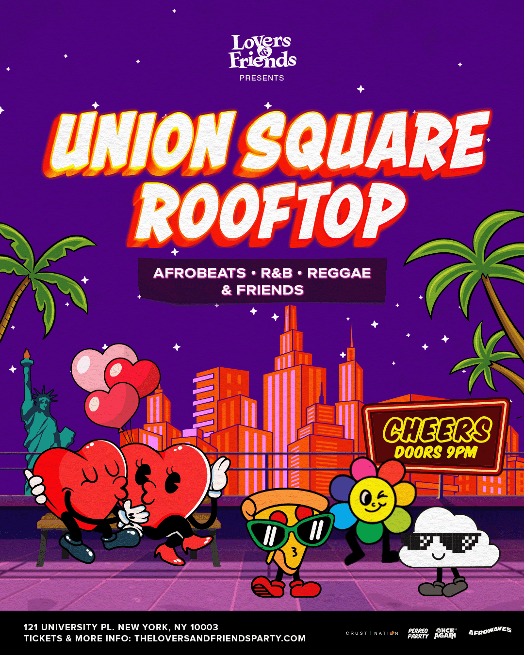 Union Square Rooftop - Afrobeats + R&B + Reggae Dance Party NYC | 18+ event image