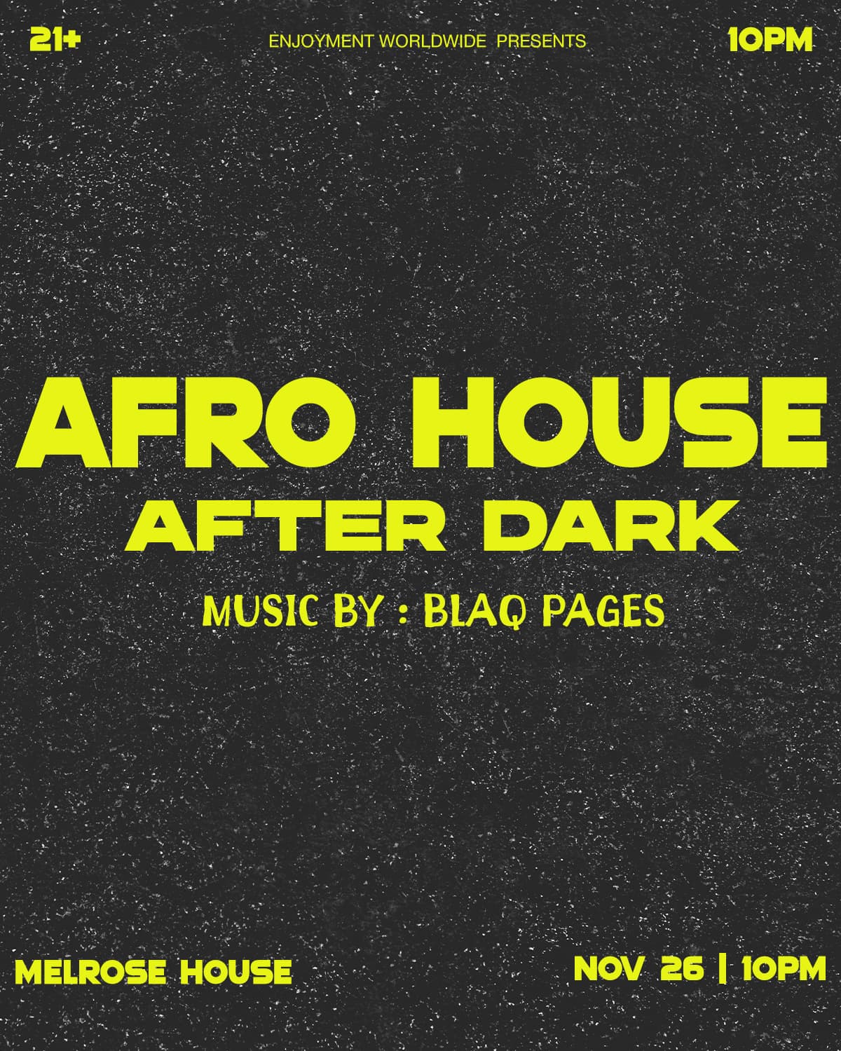 AFRO HOUSE AFTER DARK ( A Night of Afro House, Amapiano & More ) event image