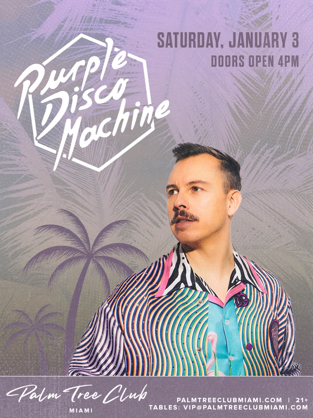 Purple Disco Machine Presented By Palm Tree Club Miami event image