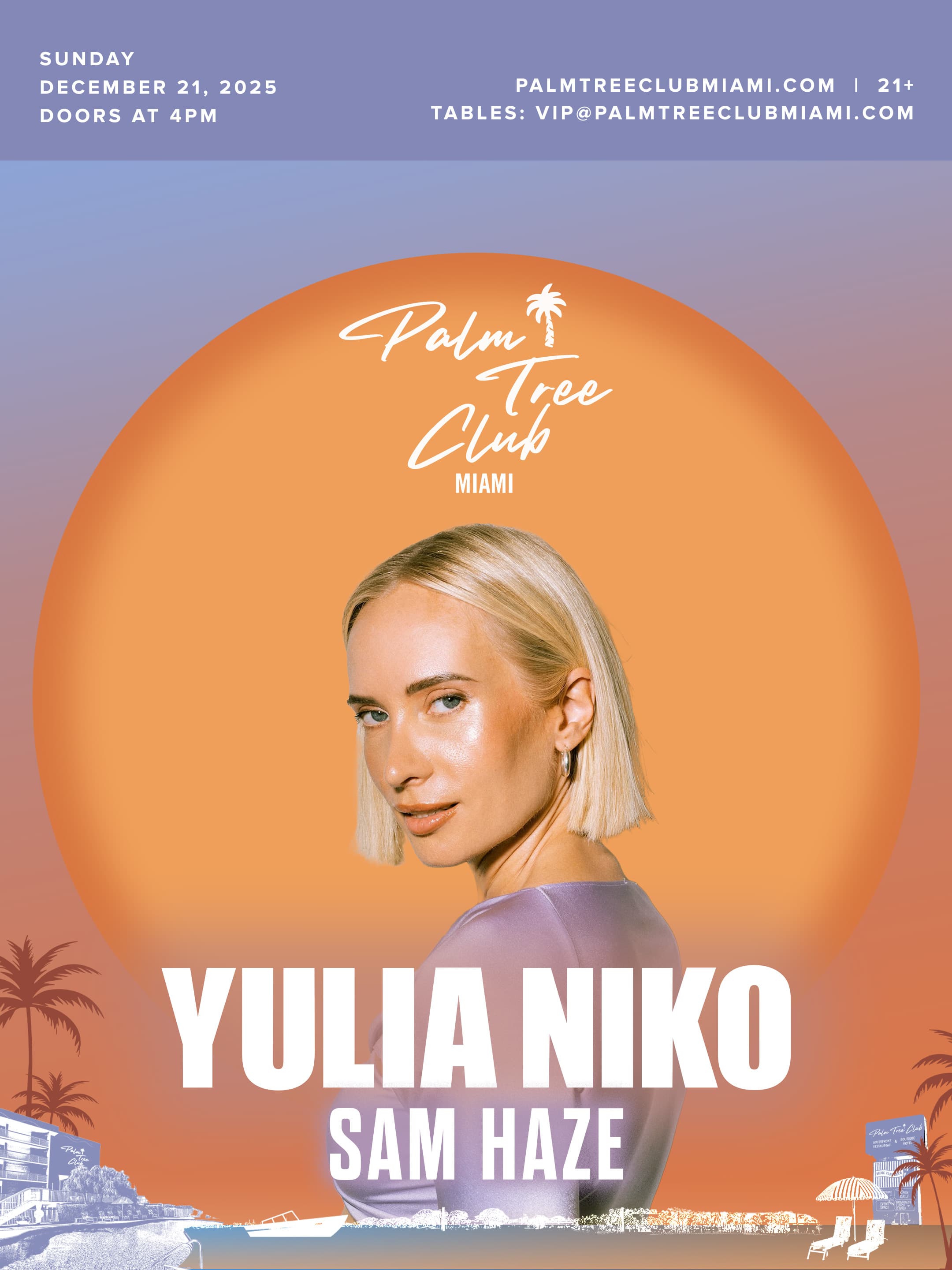 Yulia Niko Presented by Palm Tree Club Miami event image