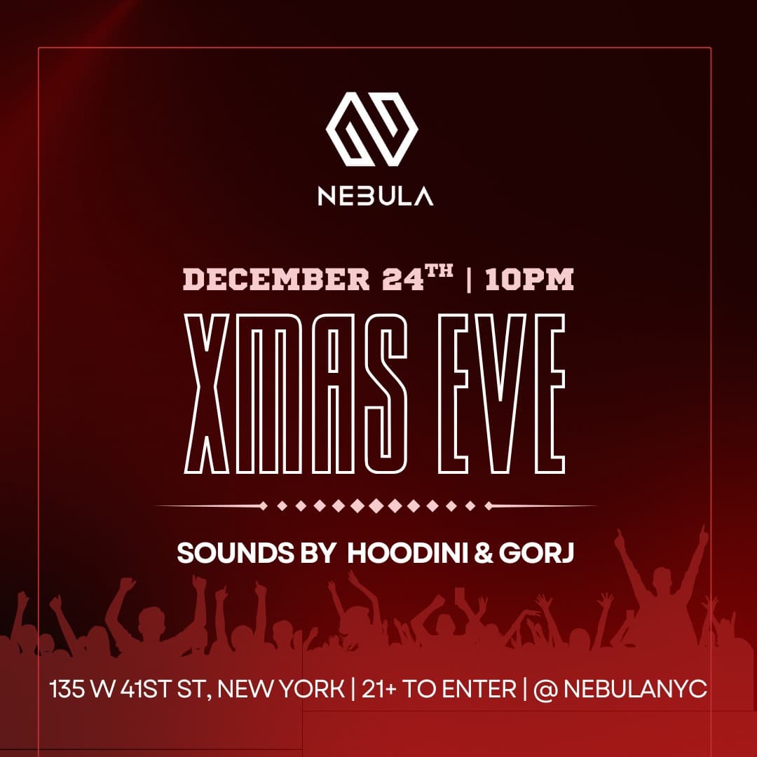 Xmas Eve Party at NEBULA - 12/24 Christmas Eve event image