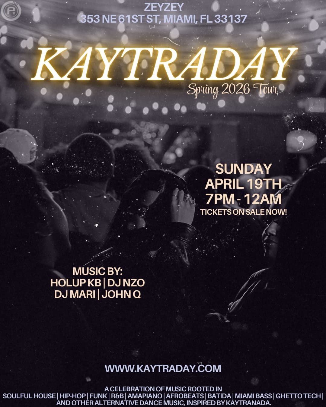 KAYTRADAY! SPRING 2026 TOUR (Miami, FL) event image
