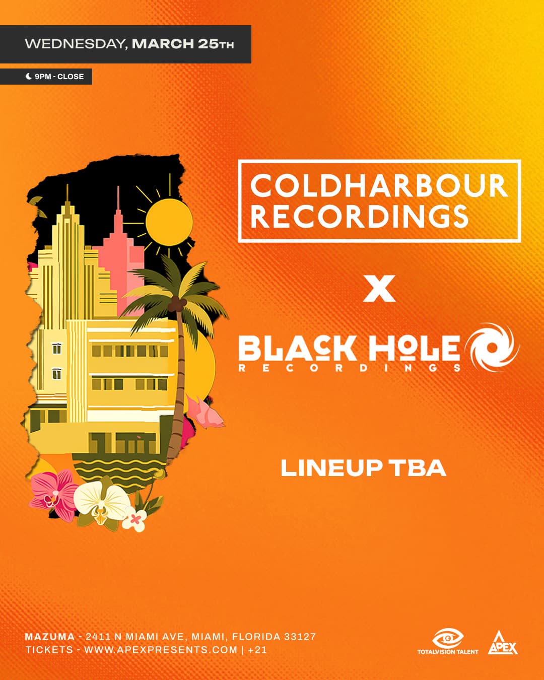 Coldharbour X Blackhole Recordings Night! event image