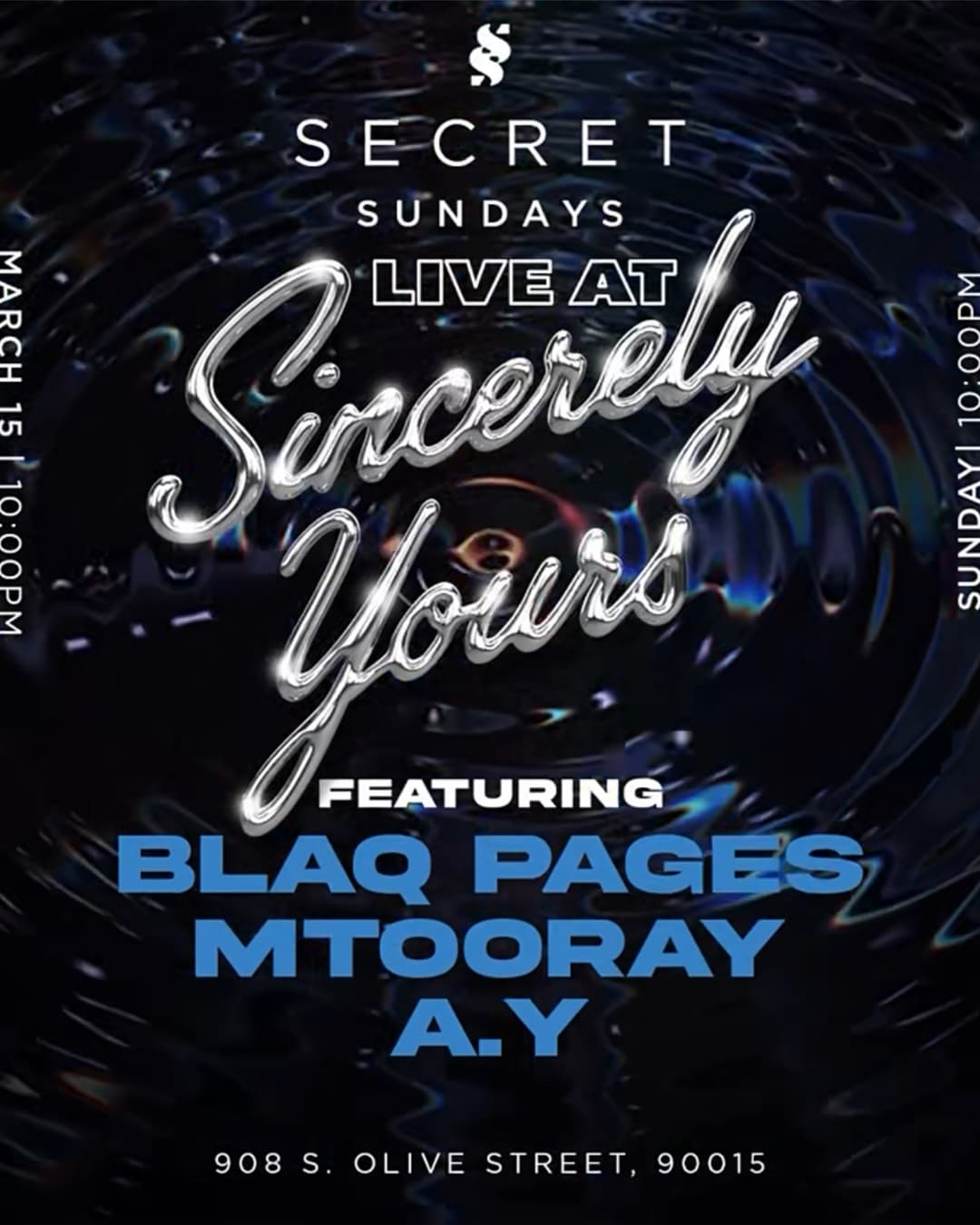 SECRET SUNDAYS AT SINCERELY YOURS event image