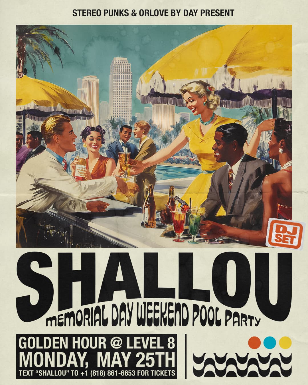 Stereo Punks & Orlove By Day Present Shallou (DJ Set) [Memorial Day Weekend Pool Party] event image