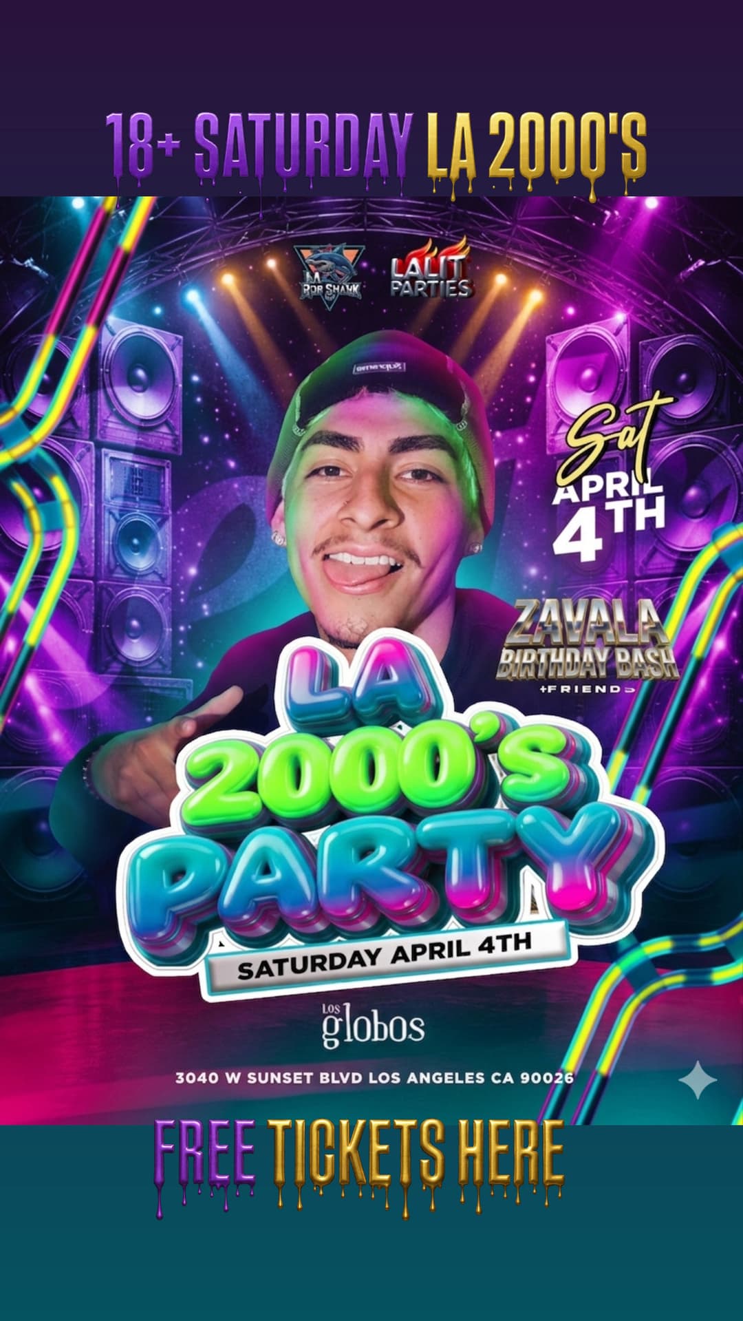 18+ SATURDAY LA 2000'S ZAVALA'S BIRTHDAY FREE WITH RSVP event image