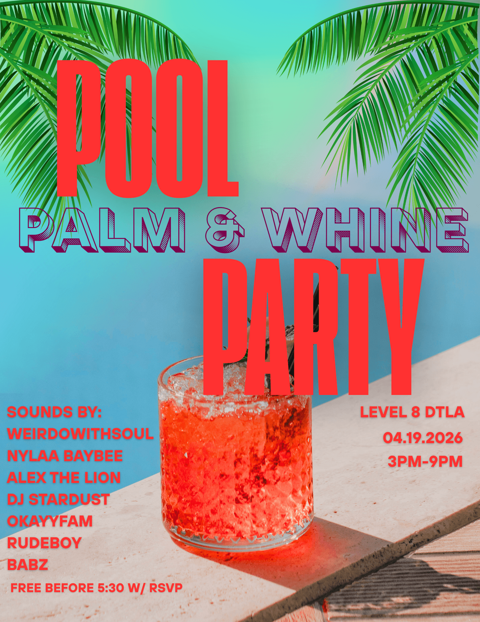 Palm & Whine: Global Sounds Day Party event image