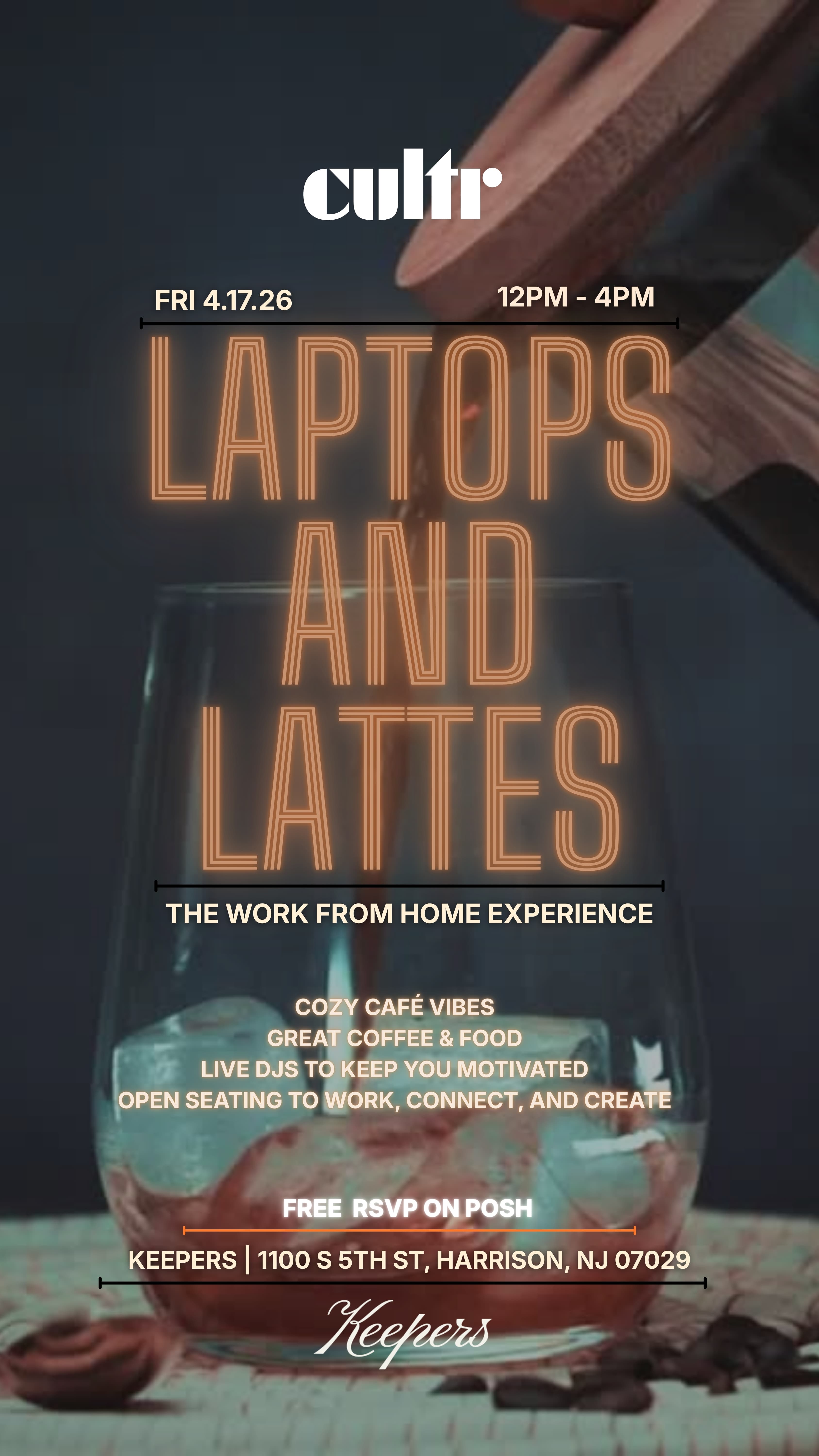 CULTR: Laptops & Lattes At Keepers event image