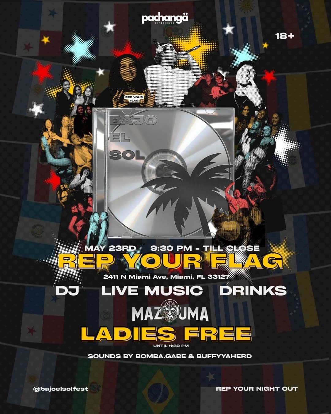REP YOUR FLAG🇨🇴🇨🇺🇻🇪🇩🇴🇵🇷🇭🇳 event image