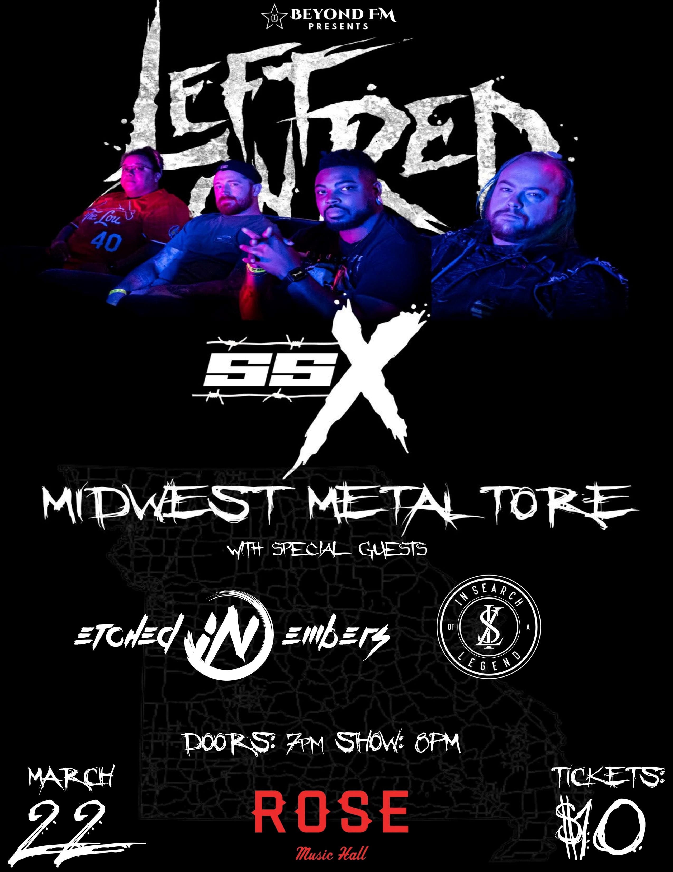 Midwest Metal Tore Featuring SSX and Left On Red event image