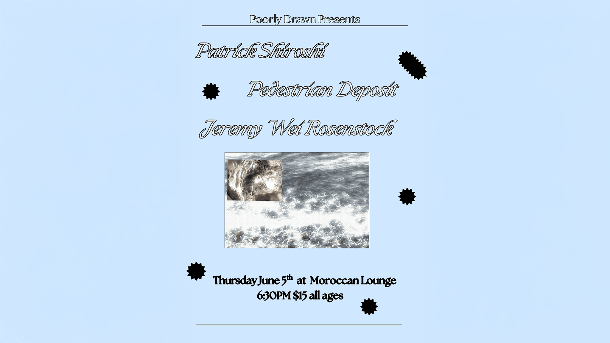 Patrick Shiroishi, Pedestrian Deposit & Jeremy Wei Rosenstock event image