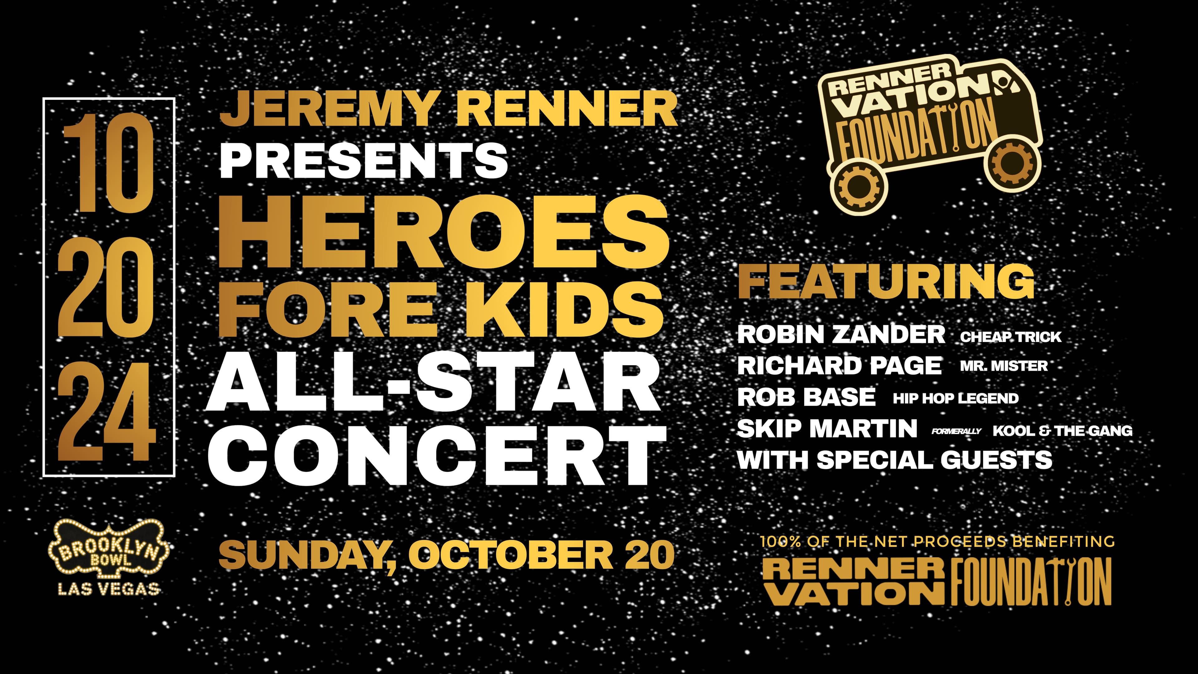 Jeremy Renner Presents Heroes Fore Kids All-Star Concert event image